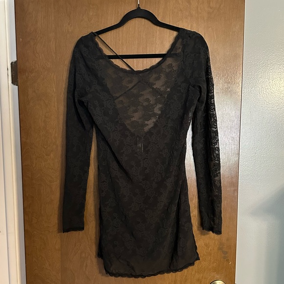 Victoria’s Secret Long Sleeve Lace Chemise Lingerie - Picture 1 of 4